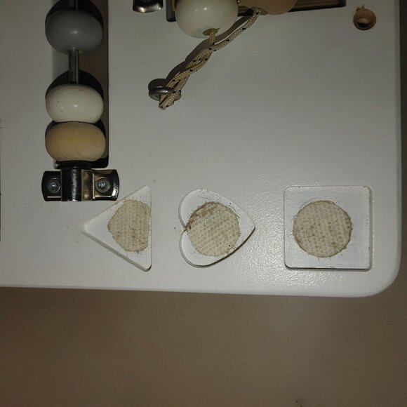 Wooden Montessori Busy Board With Bead Slider & Gears For Toddlers - Picture 8 of 11